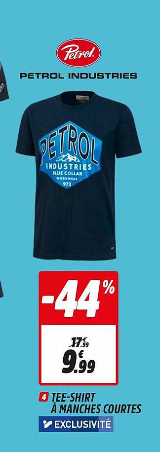 tee-shirt à manches courtes petrol indistries