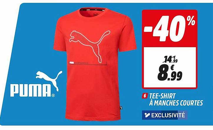 tee-shirt à manches courtes puma