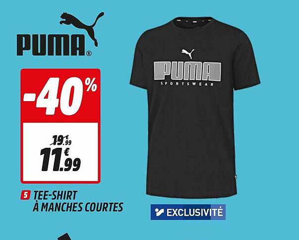 tee-shirt à manches courtes puma