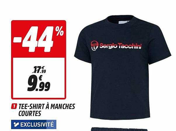 tee-shirt à manches courtes sergio tacchini