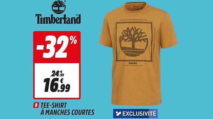 tee-shirt à manches courtes timberland