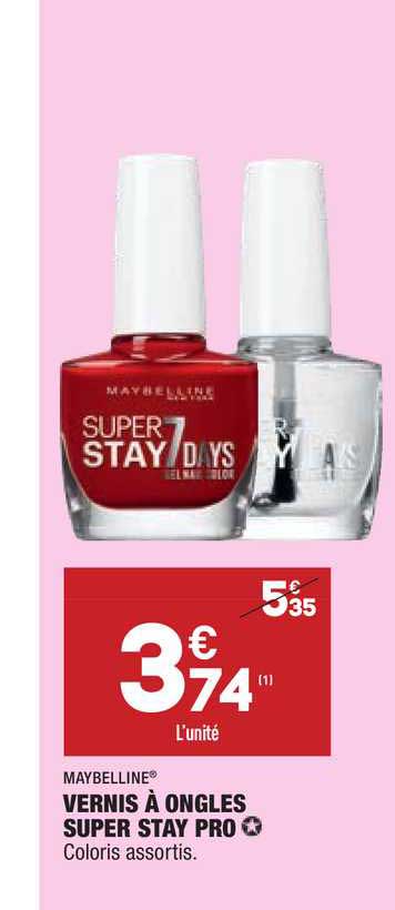 vernis à ongles super stay pro maybelline