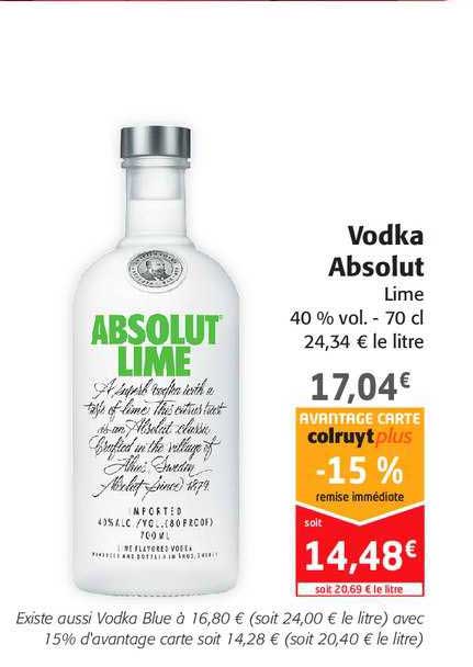 Vodka Absolut Lime