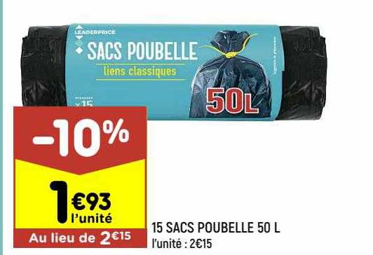 15 Sacs Poubelle