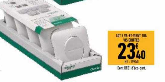 5va-et-vient 10a vis griffes