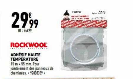 adhésif haute température rockwool