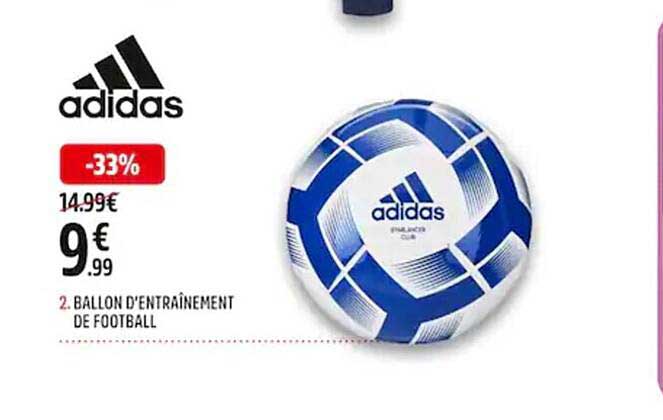 ballon d'entraînement de football adidas