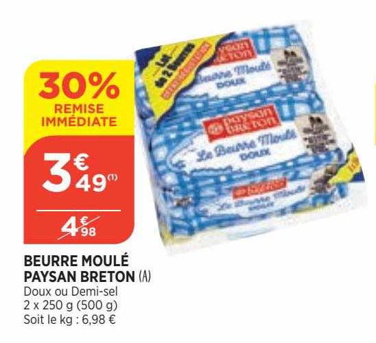 beurre moulé paysan breton