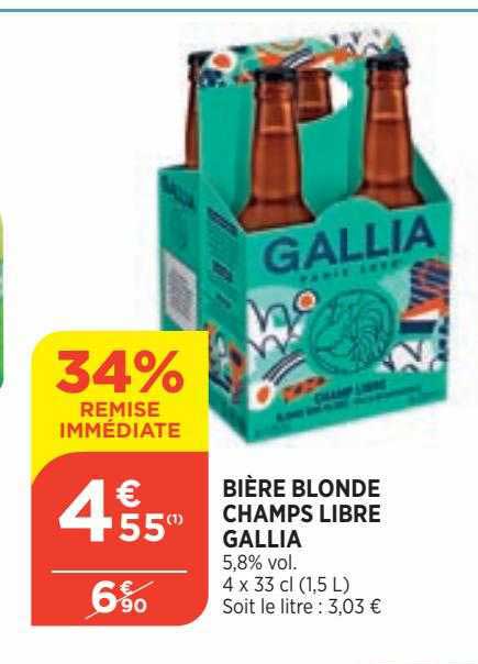 bière blonde champs libre gallia