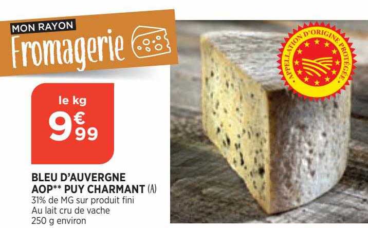bleu d'auvergne aop puy charmant