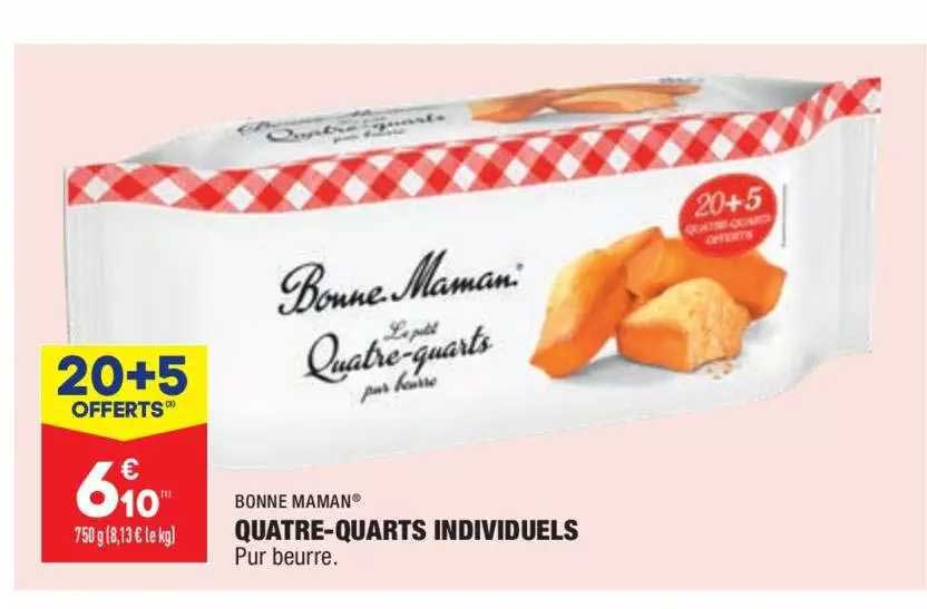 bnne maman quatre-quarts individuels