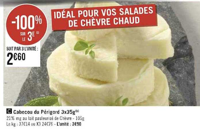 Cabecou Du Périgord 3 X 35g