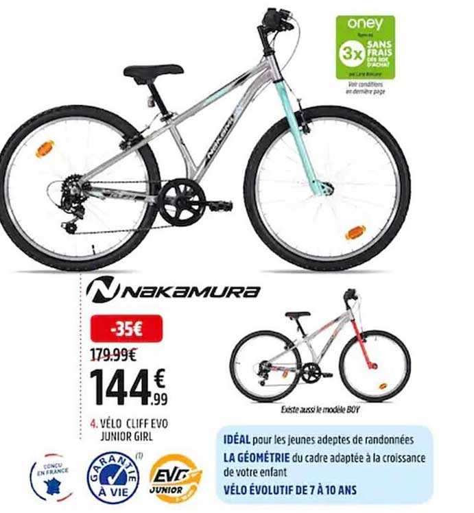 célo cliff evo junior girl nekamura