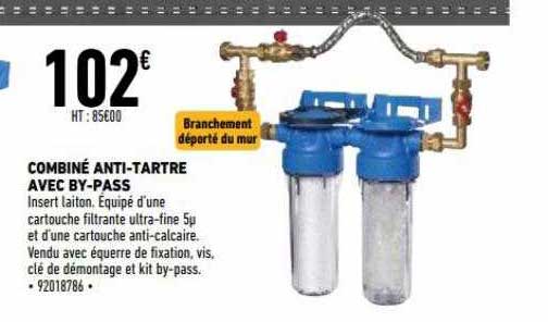 combiné anti-tartre avec by-pass