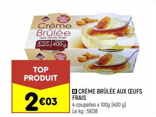 Crème Brûlée Aux Oeufs Frais