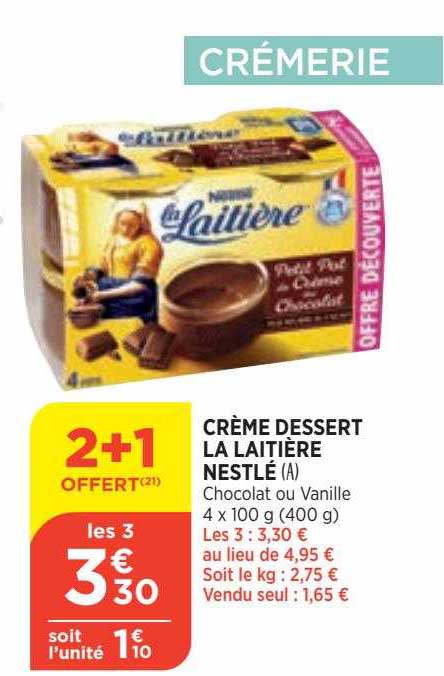 Crème Dessert La Laitière Nestlé