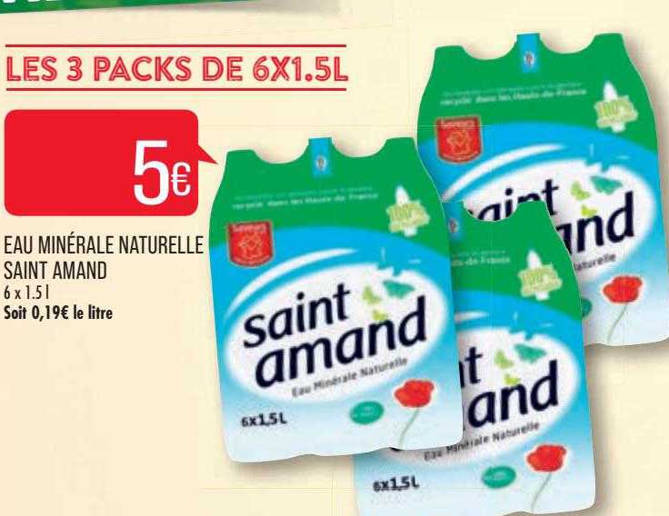 eau minèral naturele saint amand