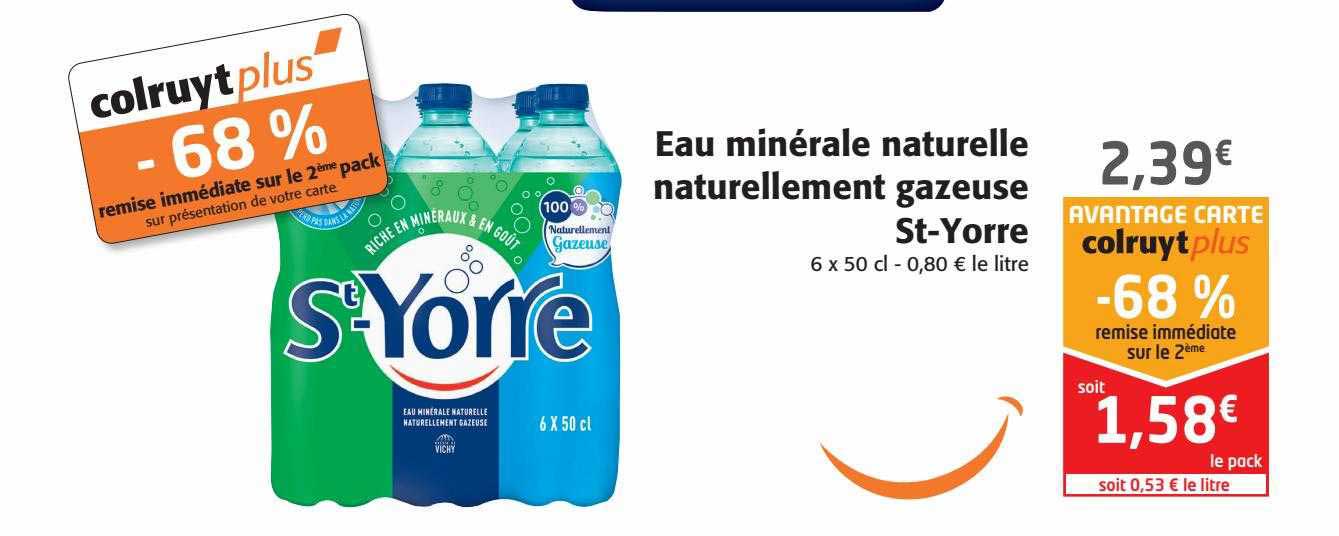 eau minérale naturelle naturellement gazeuse st-yorre