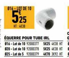 équerre poru tube irl