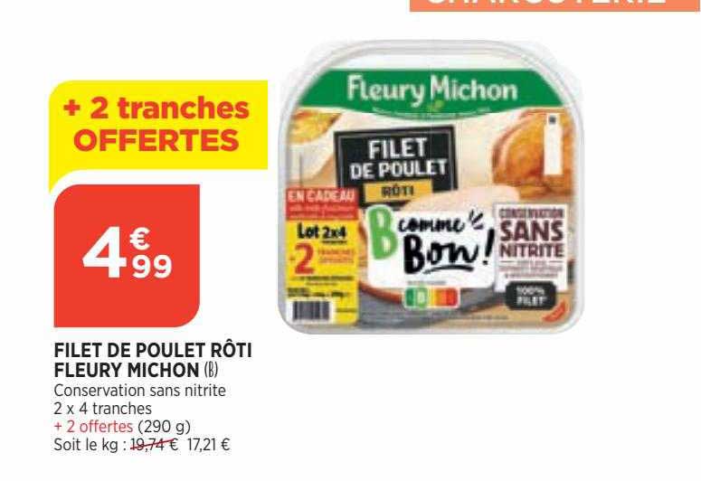 filet de poulet rôti fleury michon