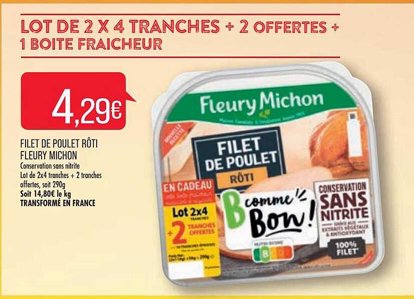 filet de poulet rôti fleury michon
