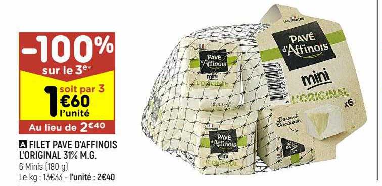 Filet Pave D'affinois L'original