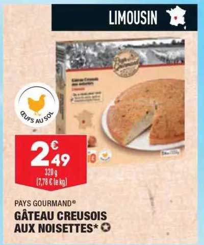 Gâteau Creusoois Aux Noisettes