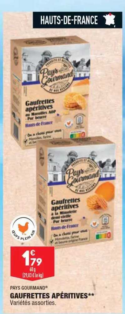 Gaufrettes Apéritives***