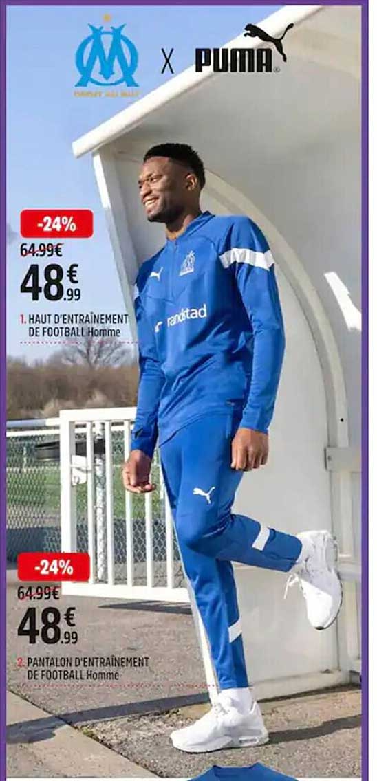 haut d'entraînement de football homme puma