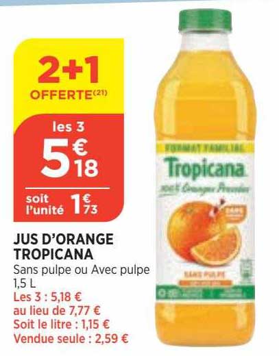 Jus D'orange Tropicana