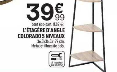 l'étagère d'anle colorados 5 niveaux
