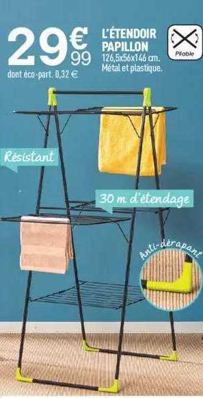l'etendoir papillon