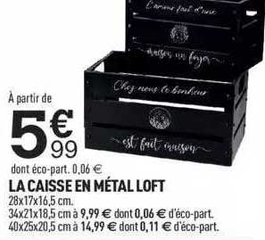 La Caisse En Métal Loft
