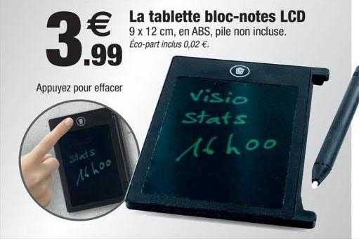 la tablette bloc notes lcd