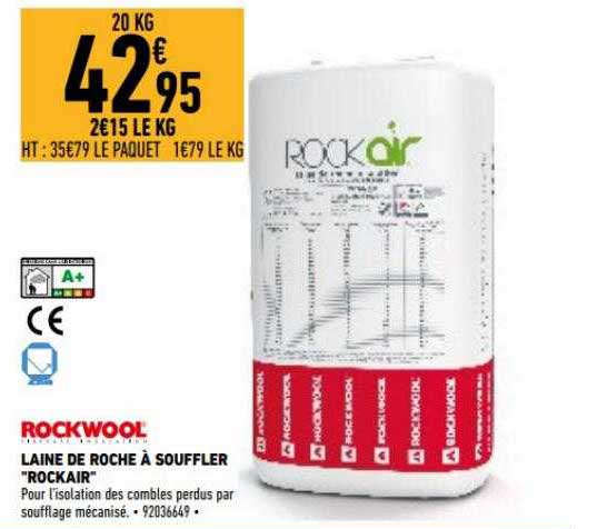 laine de roche à souffler "rockair"