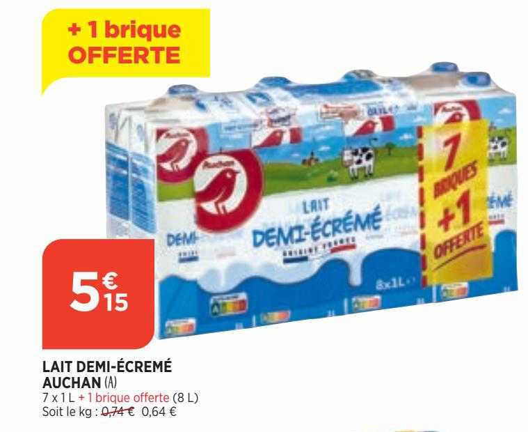 lait demi-écremé
