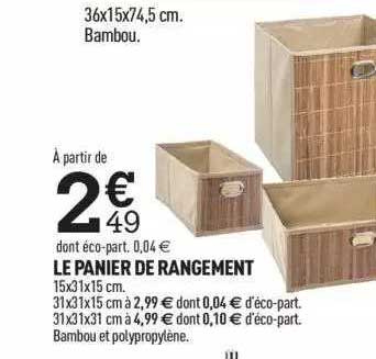 Le Panier De Rangement