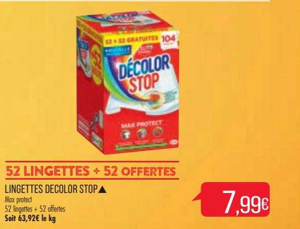 lingettes decolor stop