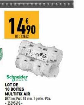 Lot De 10 Boites Multifix Air Schneider