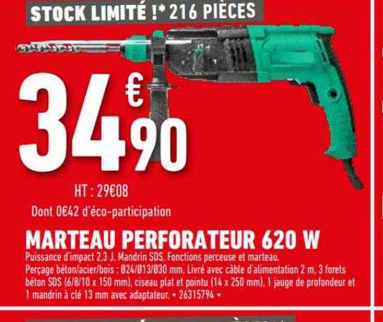 Marteau Perforateur 620w