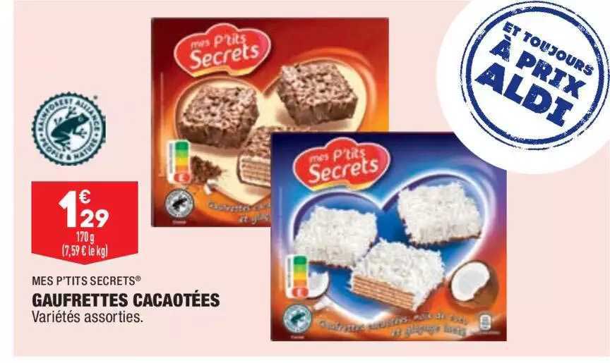 mes p'tits secrets gaufrettes cacaotées