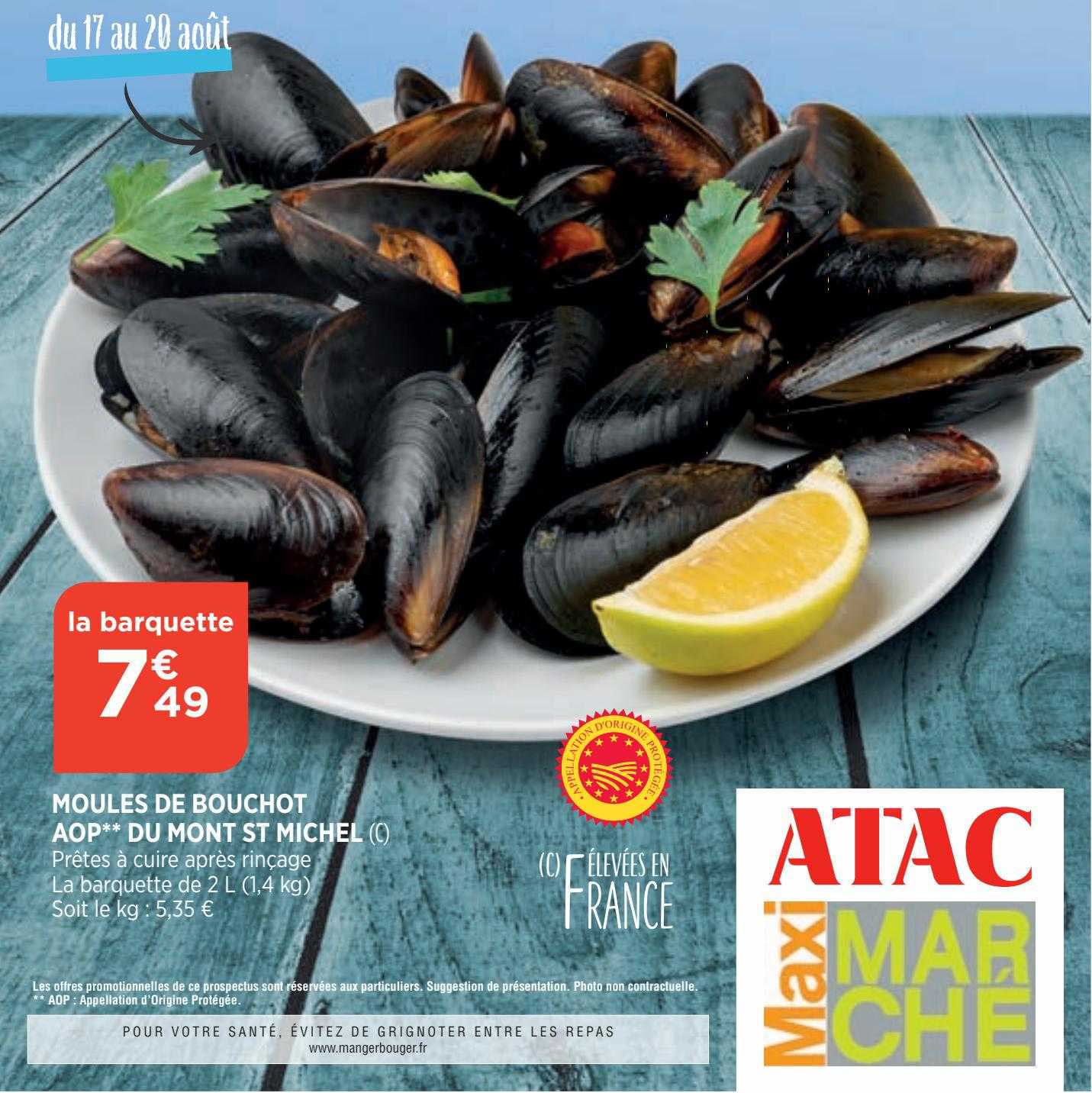 moulles de bouchot aop du mont st michel