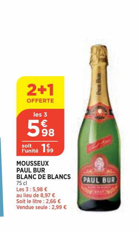 mousseux paul bur blanc de blancs
