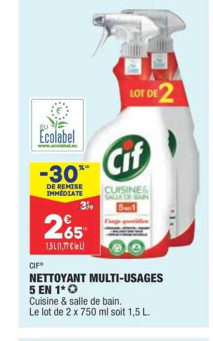 nettoyant multi-usages 5 en 1