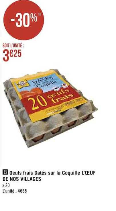 oeufs datés sur la coquillz l'oeuf de nos villages