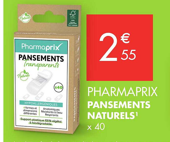 pansements naturels pharmaprix