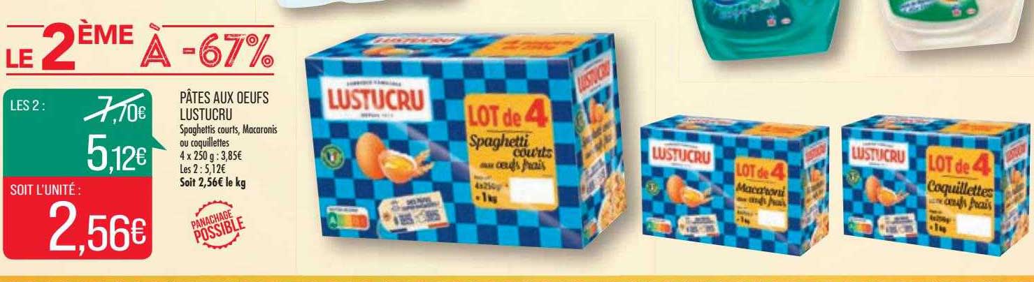 pâts aux oeufs lustucru