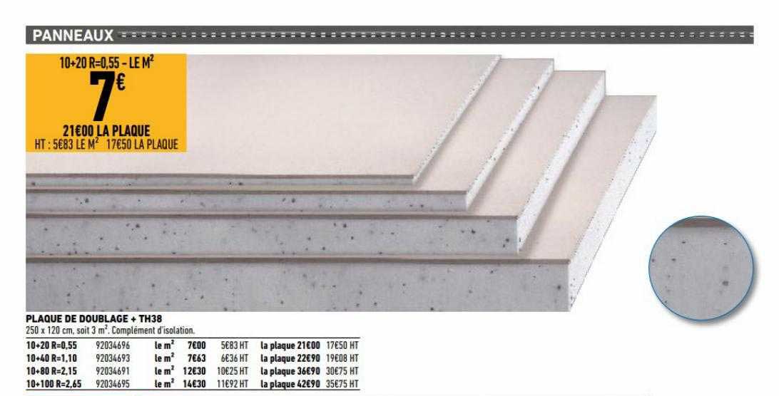 plaque de doublage +th38