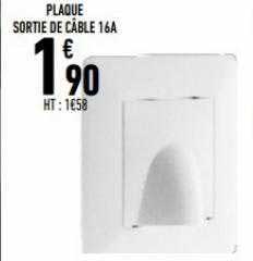 plaque sortie de cable 16a