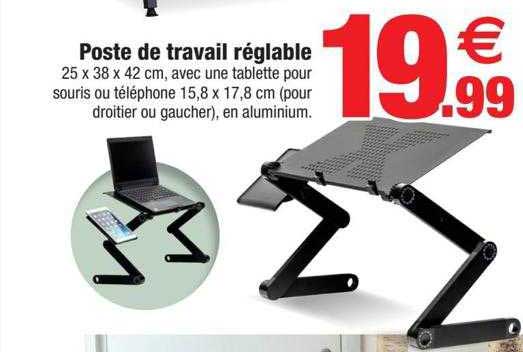 poste de travail réglable